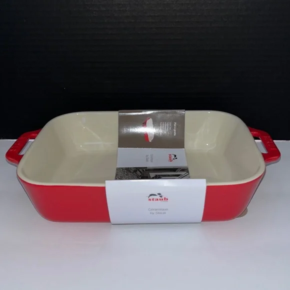 NEW Staub Ceramique Rectan Gratin Baking Dish - Picture 1 of 5